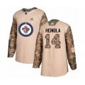 Winnipeg Jets #14 Ville Heinola Authentic Camo Veterans Day Practice Hockey Jersey