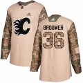 Calgary Flames #36 Troy Brouwer Authentic Camo Veterans Day Practice NHL Jersey