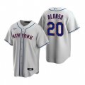 Nike New York Mets #20 Pete Alonso Gray Road Stitched Baseball Jersey