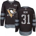 Pittsburgh Penguins #31 Antti Niemi Authentic Black 1917-2017 100th Anniversary NHL Jersey