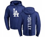 Los Angeles Dodgers #26 Chase Utley Replica Blue Salute to Service Baseball Hoodies