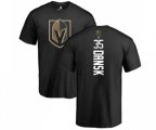 Vegas Golden Knights #35 Oscar Dansk Black Backer T-Shirt