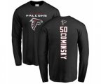 Atlanta Falcons #50 John Cominsky Black Backer Long Sleeve T-Shirt