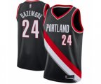 Portland Trail Blazers #24 Kent Bazemore Swingman Black Basketball Jersey - Icon Edition