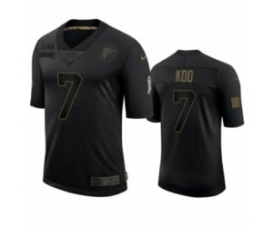Atlanta Falcons #7 Younghoe Koo Black 2020 Salute to Service Limited Jersey