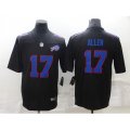 Buffalo Bills #17 Josh Allen Black Nike Throwback Limited Jersey