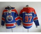 Edmonton Oilers #97 Connor McDavid Blue Pullover Hooded