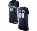 Memphis Grizzlies Customized Authentic Navy Blue Road Basketball Jersey - Icon Edition