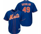 New York Mets Tyler Bashlor Replica Royal Blue Alternate Home Cool Base Baseball Player Jersey