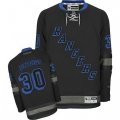 New York Rangers #30 Henrik Lundqvist Premier Black Ice NHL Jersey