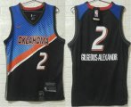 Oklahoma City Thunder #2 Shai Gilgeous-Alexander NEW Blue Black 2021 City Edition NBA Swingman Jersey