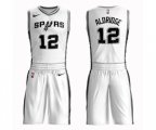San Antonio Spurs #12 LaMarcus Aldridge Swingman White Basketball Suit Jersey - Association Edition