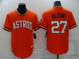 Houston Astros #27 Jose Altuve Orange Cooperstown Collection Cool Base Stitched Nike Jersey