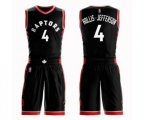 Toronto Raptors #4 Rondae Hollis-Jefferson Swingman Black Basketball Suit Jersey Statement Edition