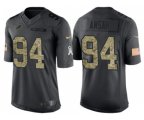 Detroit Lions #94 Ziggy Ansah Stitched Black NFL Salute to Service Limited Jerseys