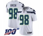 Seattle Seahawks #98 Rasheem Green White Vapor Untouchable Limited Player 100th Season Football Jersey