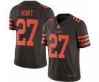 Cleveland Browns #27 Kareem Hunt Limited Brown Rush Vapor Untouchable Football Jersey