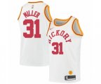 Indiana Pacers #31 Reggie Miller Authentic White Hardwood Classics Basketball Jersey