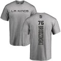 Los Angeles Kings #76 Jonny Brodzinski Ash Backer T-Shirt