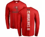 Tampa Bay Buccaneers #28 Vernon Hargreaves III Red Backer Long Sleeve T-Shirt