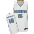 Denver Nuggets #15 Carmelo Anthony Swingman White Home NBA Jersey