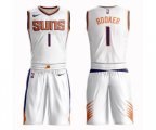 Phoenix Suns #1 Devin Booker Swingman White Basketball Suit Jersey - Association Edition