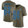 Detroit Lions #64 Travis Swanson Limited Olive 2017 Salute to Service NFL Jersey