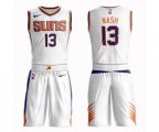 Phoenix Suns #13 Steve Nash Swingman White Basketball Suit Jersey - Association Edition