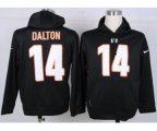 Cincinnati Bengals #14 dalton black[pullover hooded sweatshirt]