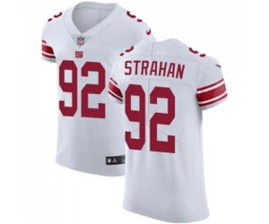 New York Giants #92 Michael Strahan White Vapor Untouchable Elite Player Football Jersey