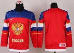 youth 2014 winter olympics nhl jerseys blank red Russia