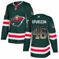 Minnesota Wild #46 Jared Spurgeon Authentic Green Drift Fashion NHL Jersey