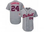 Detroit Tigers #24 Miguel Cabrera Grey Fashion Stars & Stripes Flex Base MLB Jersey