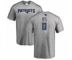 New England Patriots #85 Ryan Izzo Ash Backer T-Shirt