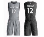 Minnesota Timberwolves #12 Treveon Graham Swingman Gray Basketball Suit Jersey - City Edition
