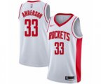 Houston Rockets #33 Ryan Anderson Swingman White Finished Basketball Jersey - Association Edition
