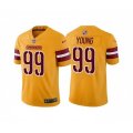 Washington Commanders #99 Chase Young Gold Vapor Untouchable Stitched Football Jersey