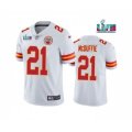 Kansas City Chiefs #21 Trent McDuffie White Super Bowl LVII Patch Vapor Untouchable Limited Stitched Jersey