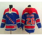 New York Rangers #26 Martin st.louis blue[pullover hooded sweatshirt]