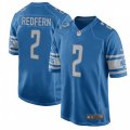 Detroit Lions #2 Kasey Redfern Game Blue Team Color NFL Jersey