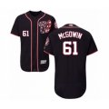 Washington Nationals #61 Kyle McGowin Navy Blue Alternate Flex Base Authentic Collection Baseball Player Jersey