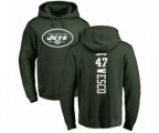 New York Jets #47 Trevon Wesco Green Backer Pullover Hoodie
