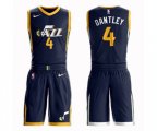Utah Jazz #4 Adrian Dantley Swingman Navy Blue Basketball Suit Jersey - Icon Edition