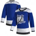 Tampa Bay Lightning adidas Blank Blue 2020-21 Reverse Retro Authentic Jersey