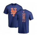 New York Mets #32 Steven Matz Royal Blue Backer T-Shirt