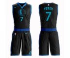 Dallas Mavericks #7 Dwight Powell Authentic Black Basketball Suit Jersey - City Edition