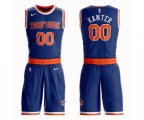 New York Knicks #00 Enes Kanter Swingman Royal Blue Basketball Suit Jersey - Icon Edition