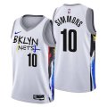 Brooklyn Nets #10 Ben Simmons 2022-23 White City Edition Stitched Basketball Jersey