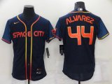 Houston Astros #44 Yordan Alvarez 2022 Navy City Connect Flex Base Stitched Baseball Jersey