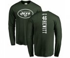 New York Jets #46 Neville Hewitt Green Backer Long Sleeve T-Shirt
